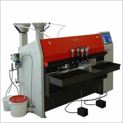 Machines pour le perage, lencollage et linsertion de tourillons sur porte ou fentre - GANNOMAT