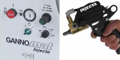 Elektronisch gesteuertes Leimauftraggerät bzw. Leimangabegerät - GANNOMAT Injecta - Features und Vorteile